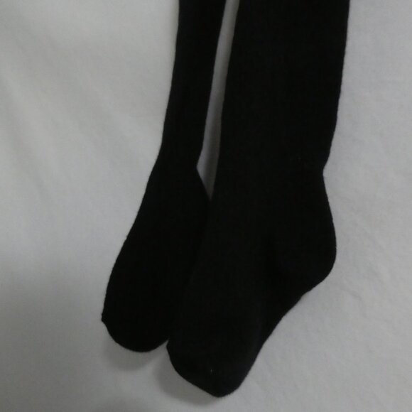 Black Combed Cotton Tights With Feet | Baby Girl | 18-24 months | NWOT - Picture 6 of 9